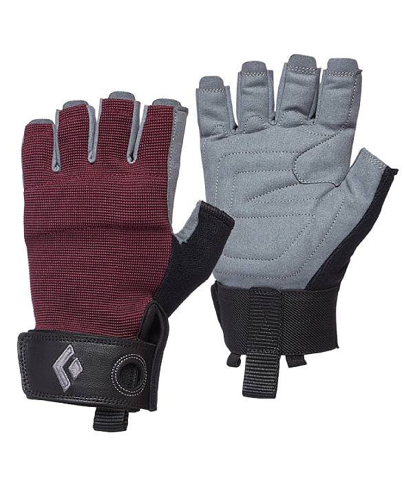 Black Diamond rukavice W Crag Half-Finger Gloves, červená, M